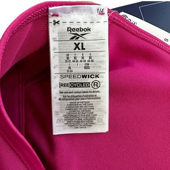 Reebok ~ Lux Strappy Sports bra in Proud Pink ~ size XLarge - Picture 3 of 7
